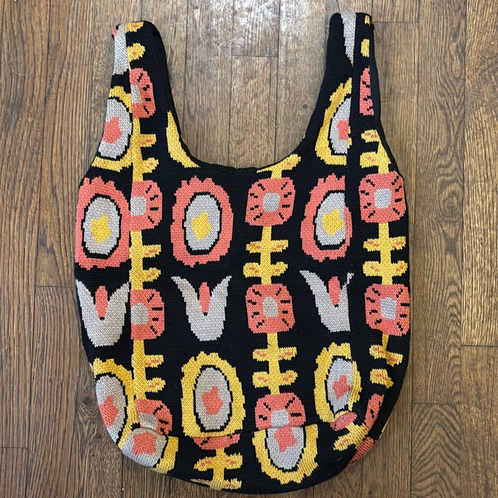 Hansel From Basel 70s Floral Knit Bag